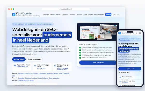 Ayoub Bouders — website door Layg