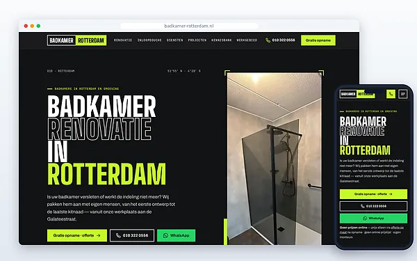 Badkamer Rotterdam — website door Layg