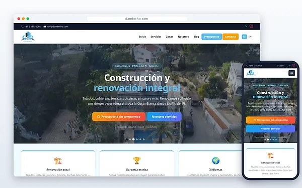 DAM TECHO — website door Layg