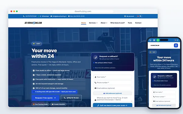 De Verhuizing (EN) — website door Layg