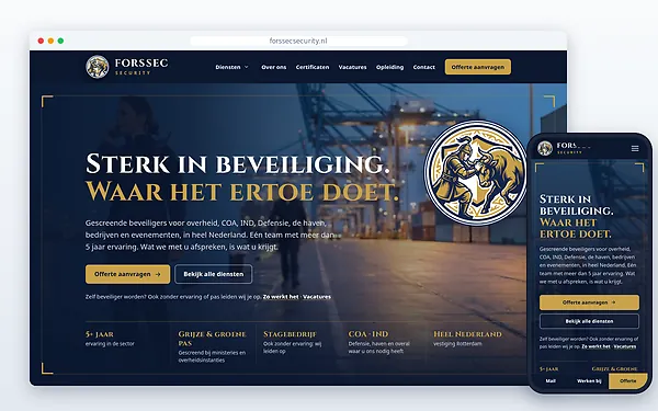 Forssec Security — website door Layg