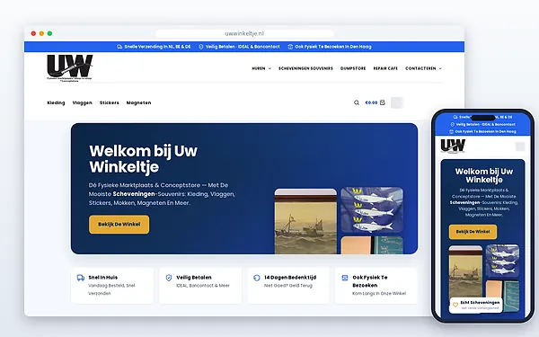 Uw Winkeltje — website door Layg