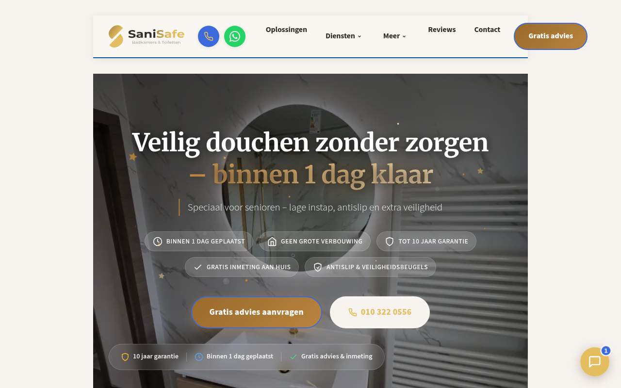 SaniSafe Badkamers